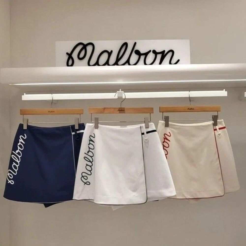 Malbon Golf Skirt Stylish Anti-Exposure Sports Casual Versatile Mini Skirt
